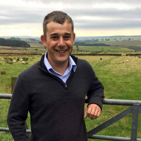 Jonathan Grayshon the new tenant farmer at Humberstone Bank farm