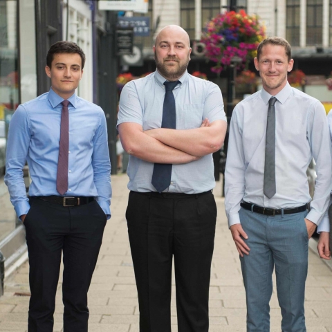 L-R Tom Rhodes, Matthew Hall, Stuart Abbott, Stephen Trueman and Tom Lowry