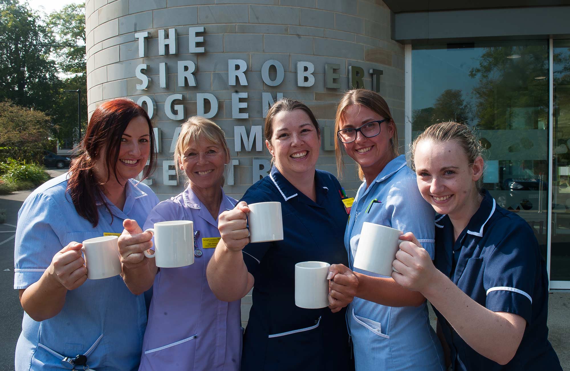 Nurses from the Sir Robert Ogden Macmillan Centre are supporting the World’s Biggest Coffee Morning