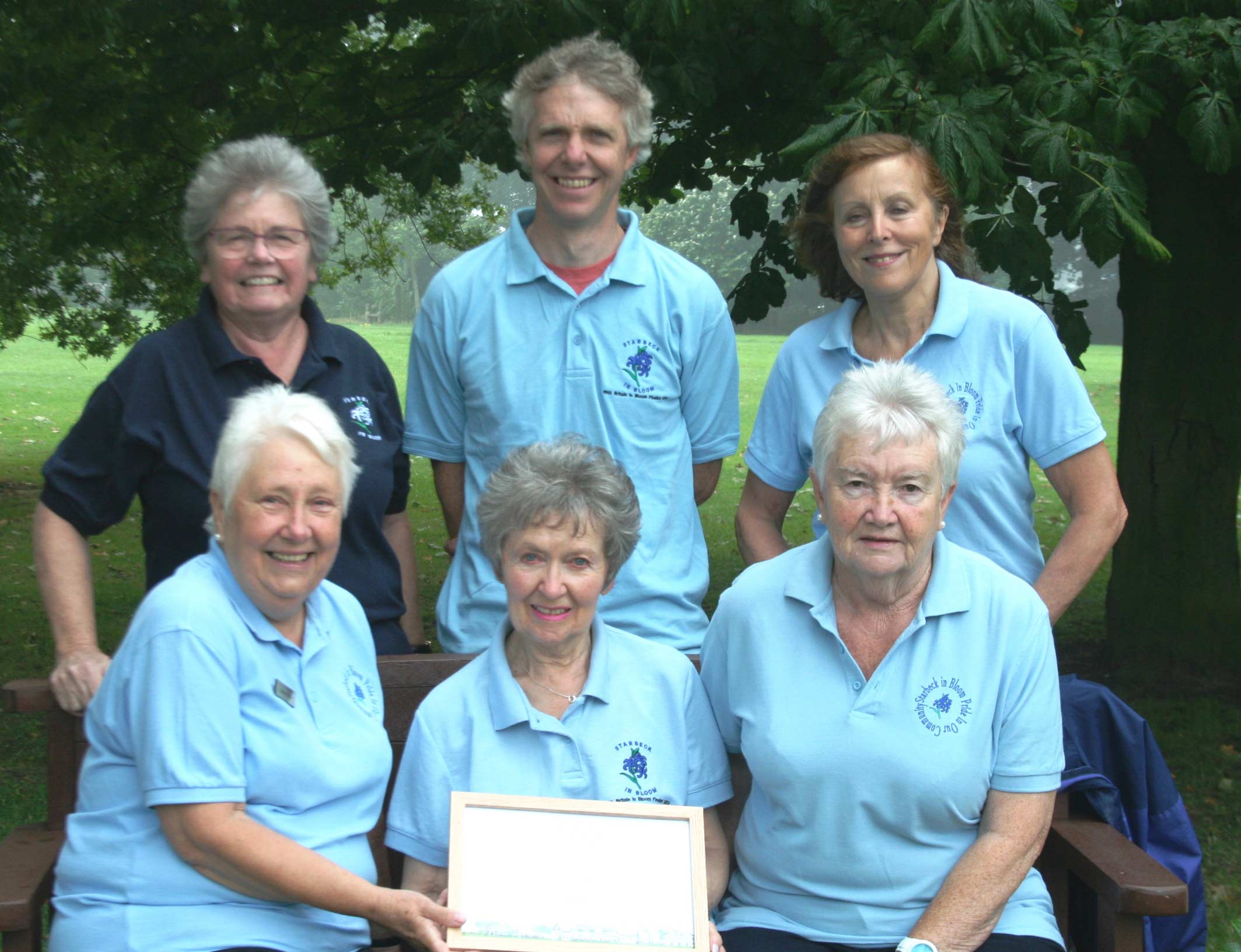 Starbeck in Bloom celebrate their success at this year’s Yorkshire in Bloom awards