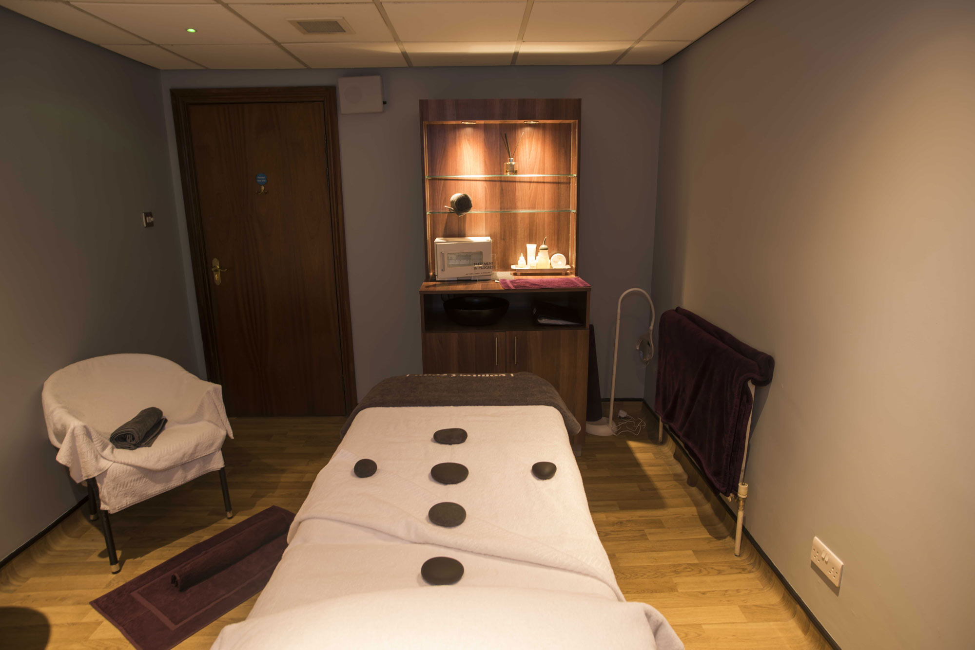 one of the newly refurbished treatment rooms at Harrogate’s Turkish Baths