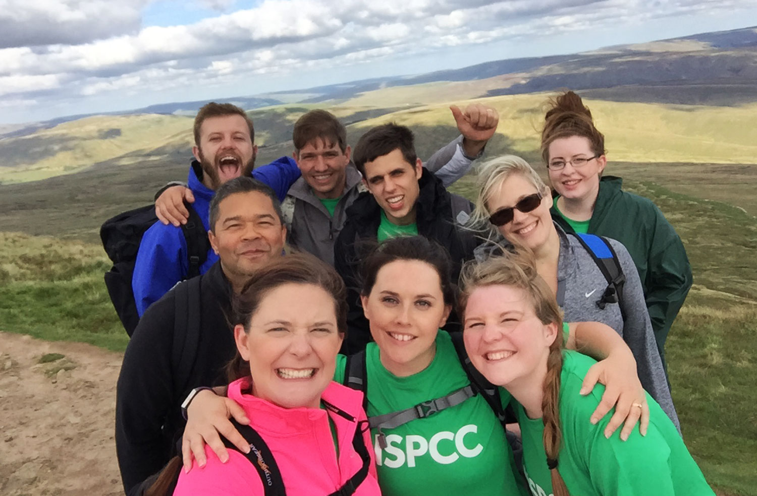 group of Aldwark Manor Golf and Spa Hotel’s most intrepid staff took on the Yorkshire Three Peaks to raise money for the NSPCC