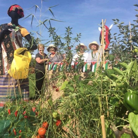 The local Harrogate and District Soroptimist Club was inspired to create their Kenyan ‘Meru Garden for Life’ at this year’s Autumn Flower Show