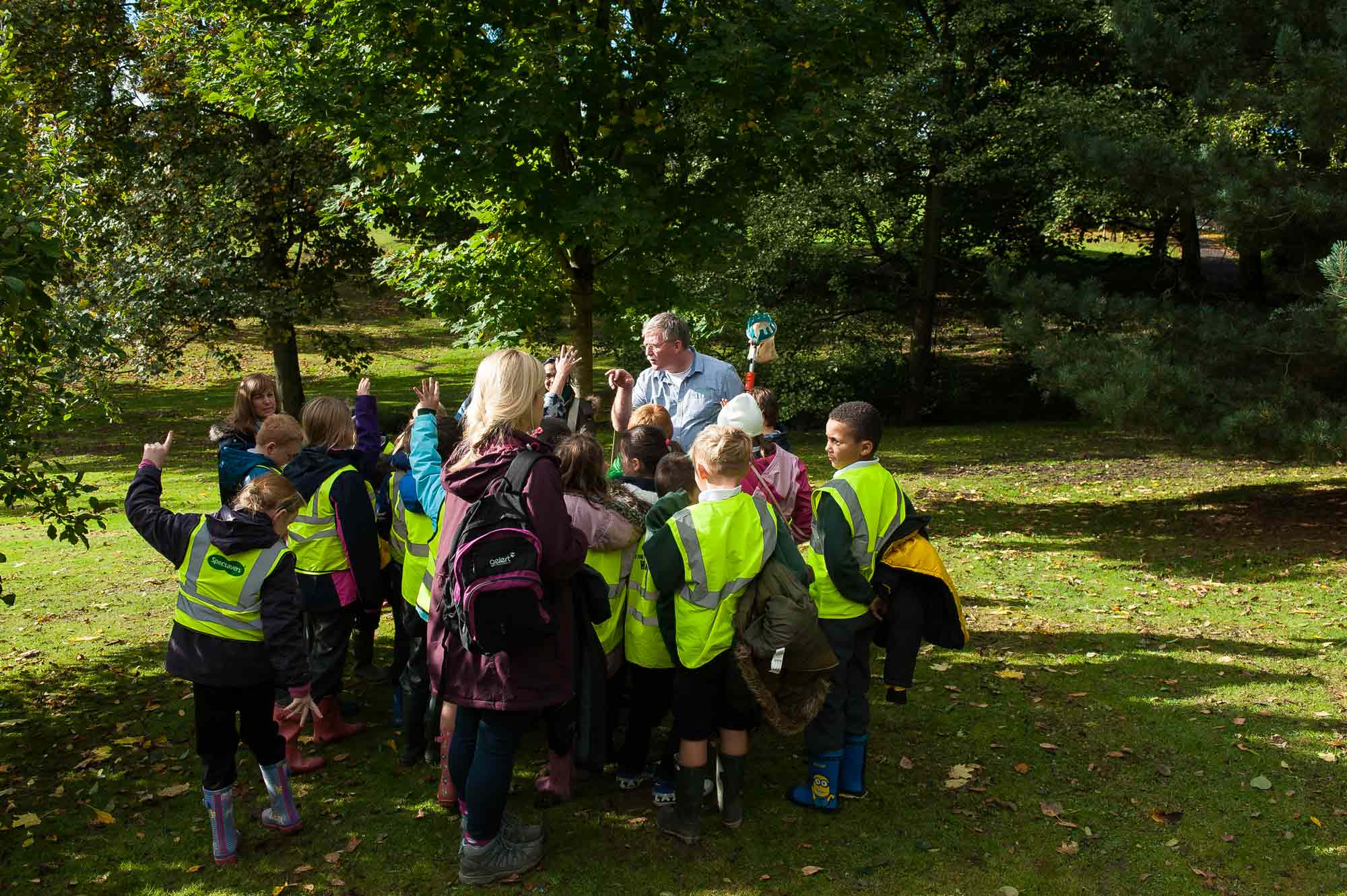 Willow Tree Primary School children in the Orchard at the Yorkshire Showground