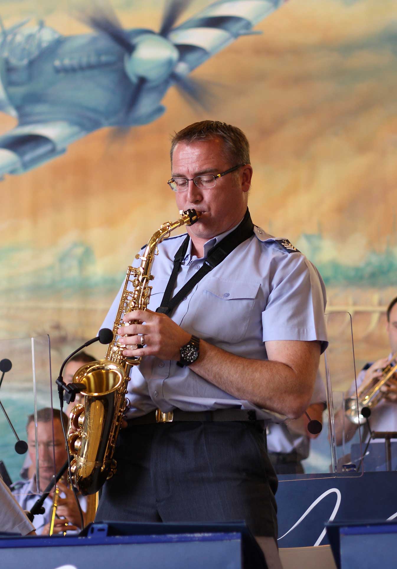 Saxophonist Chief Technician Tony Giles