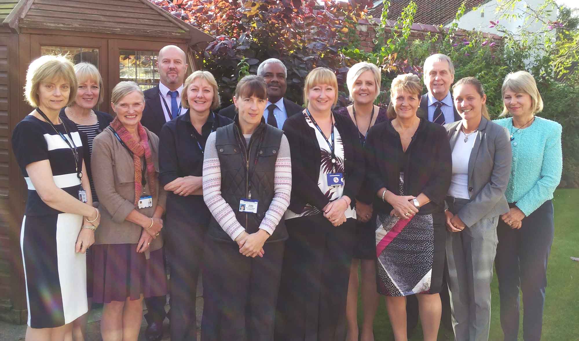 colleagues from Harrogate and District NHS Foundation Trust (HDFT) and North Yorkshire County Council (NYCC): Natalie Lyth, Clinical Director; Jo Fambley, Team Leader; Susan Deery, Health Visitor/Team Leader; Richard Chillery, Operational Director for Children’s and County Wide Community Care Directorate;  Justine Rooke, CPT/Team Leader; Deborah Stuart, Infant Feeding Co-ordinator (all HDFT); Dr Lincoln Sergeant Director of Public Health, NYCC; Elizabeth Maddick, CPT/Team Leader; Lorraine Fox, Head of Safeguarding Children; Annie Beedle, Locality Manager (all HDFT); Councillor David Chance; Emma Thomas, Children’s Commissioning Manager for Healthy Outcomes; Councillor Janet Sanderson (all NYCC)