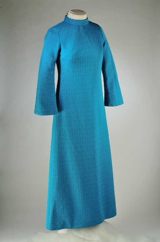 The 1970s Crimplene dress held in the Royal Pump Museum’s collection originally worn by a Harrogate Choral Society member that inspired poet Rommi Smith