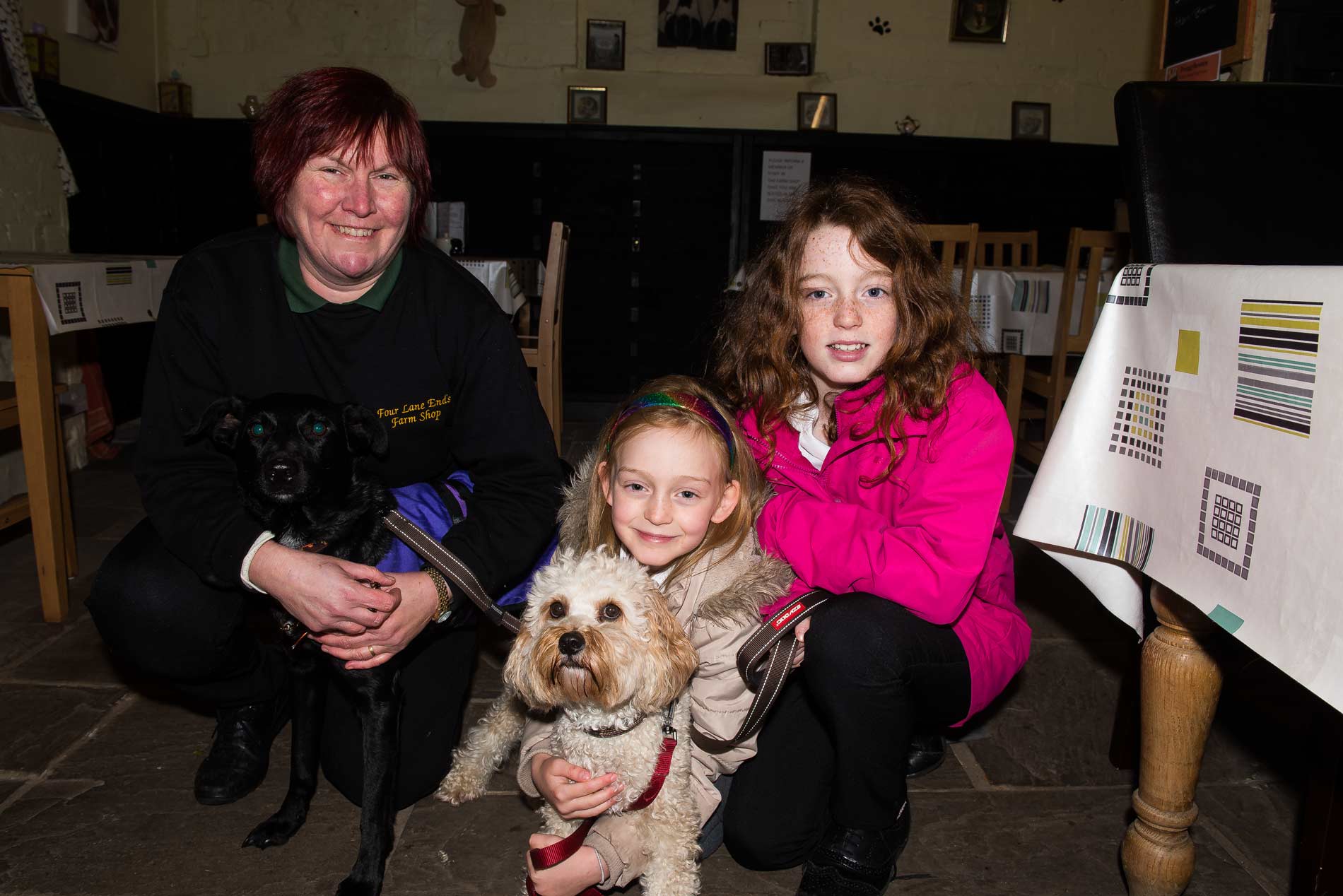 Jackie Green, Max green, Teddy Griffin (front), Iris griffin and Evie Griffin