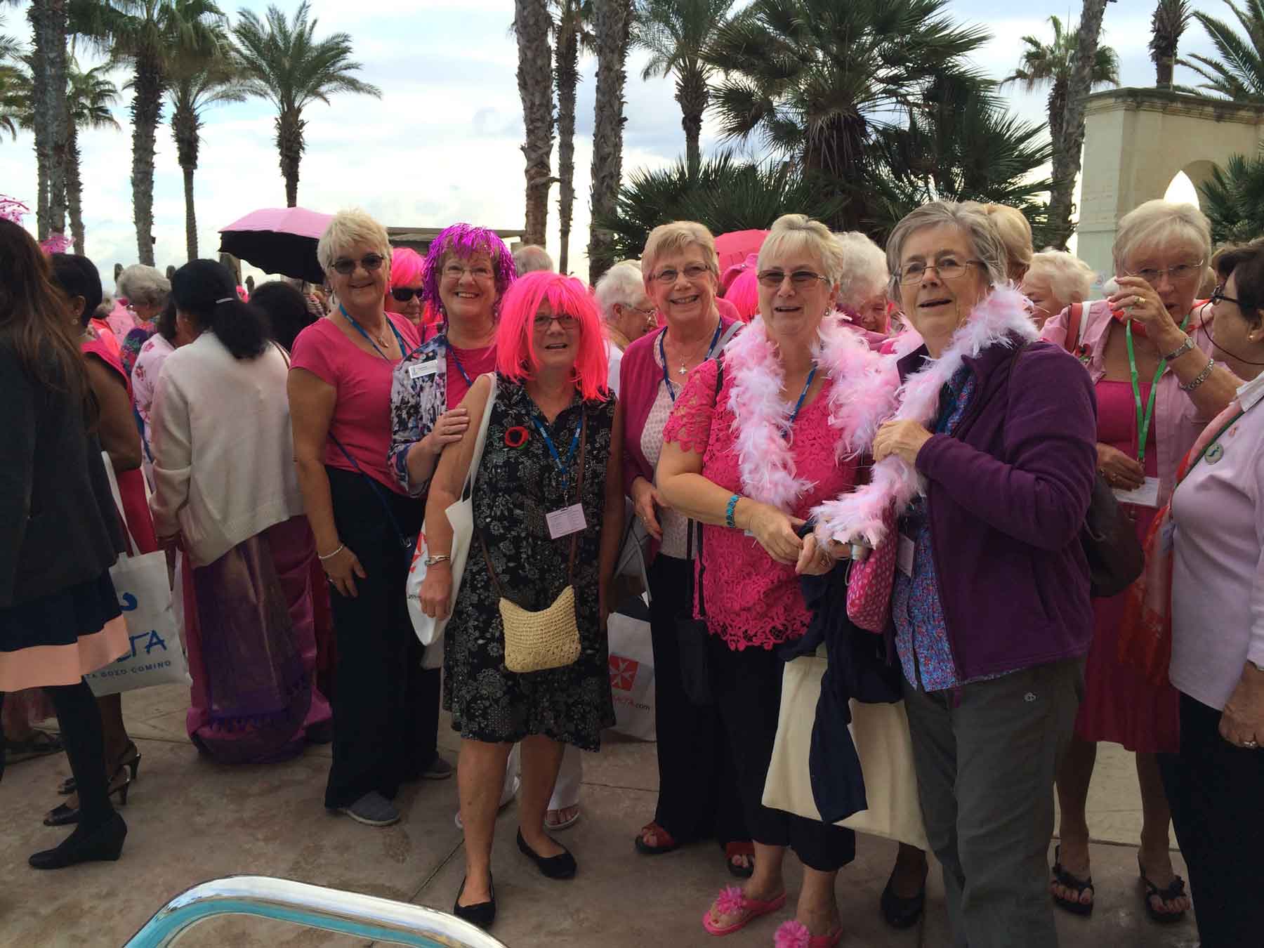 President Pat Shore with members from other Yorkshire Clubs