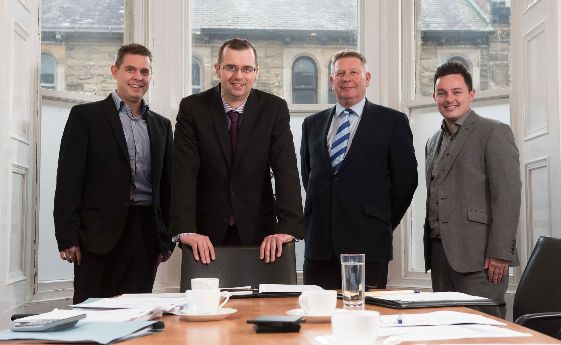 New Guard managing director Ben Cooper, Lithgow Perkins partner Joe Taylor, New Guard director Paul Cooper and New Guard operations director Calum Doig