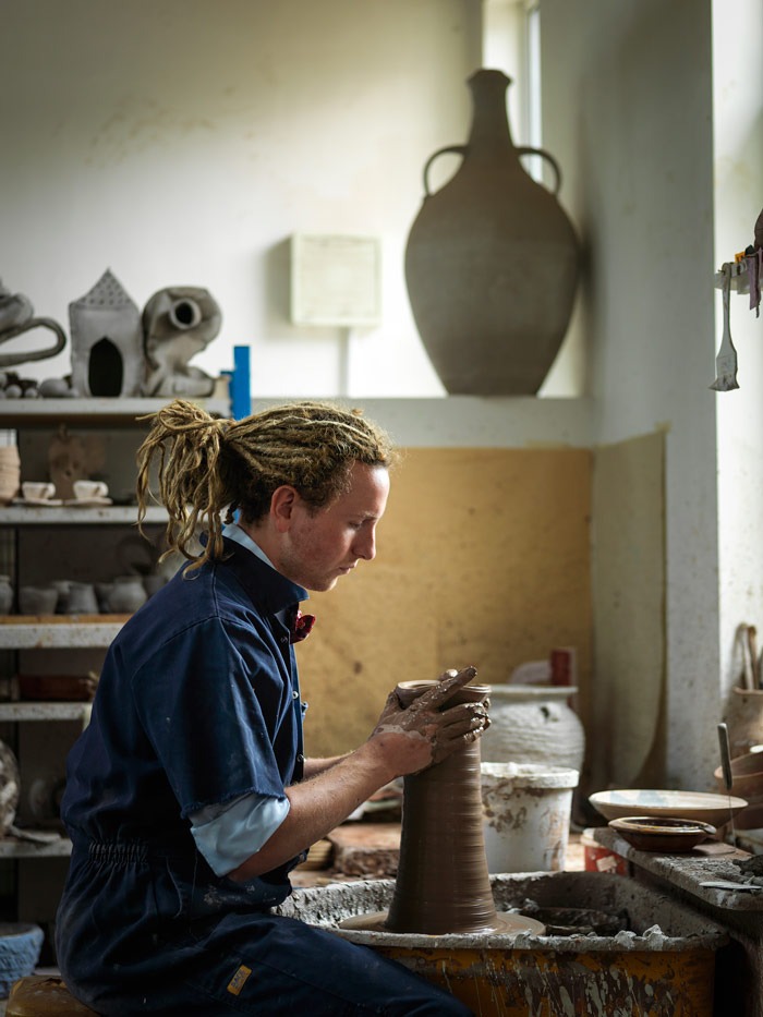Potter Matthew Wilcock, image courtesy of Ceramic Review