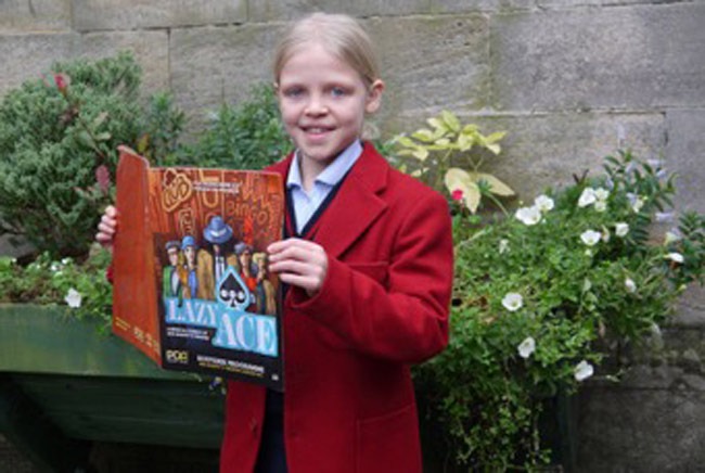 Annabel Wass with the show’s programme