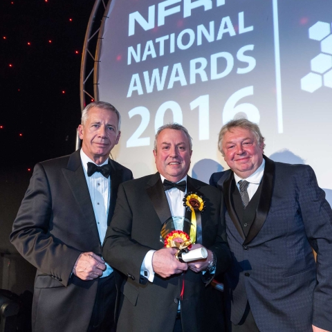 Brian Moses, the owner of The Bookstall at Harrogate station, was announced as the UK's top newsagent