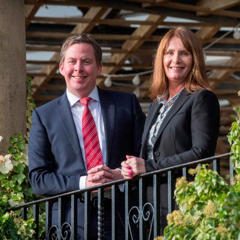 Lee Hurst and Lynne Bowman of Harrogate Wealth Management