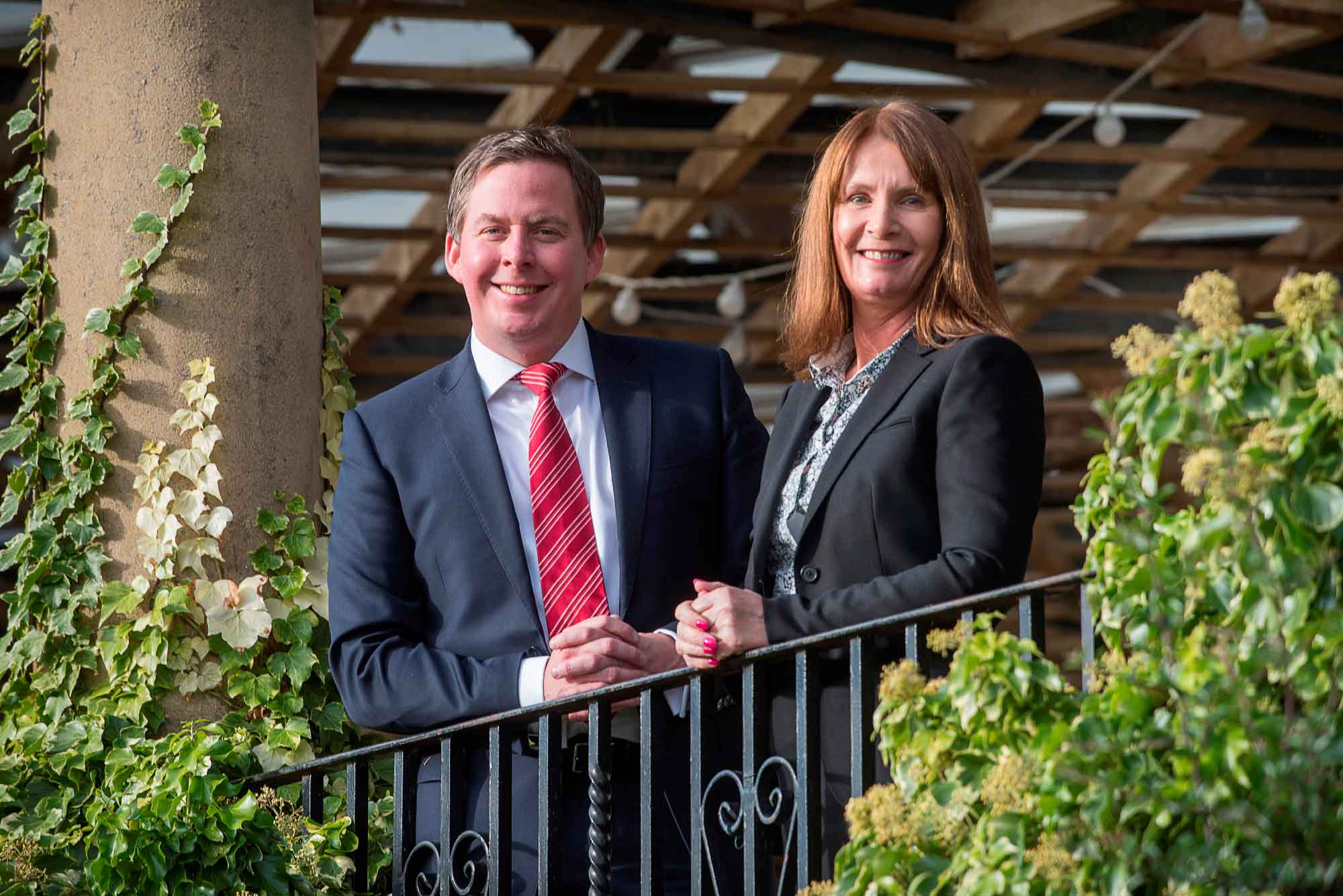 Lee Hurst and Lynne Bowman of Harrogate Wealth Management