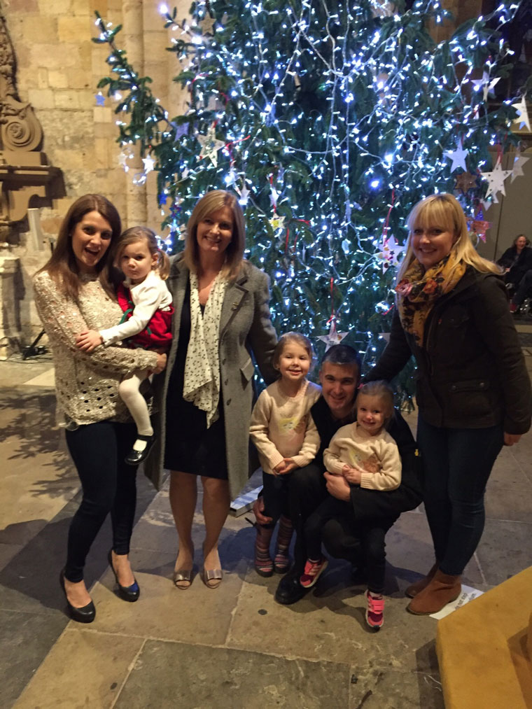 The Wilson family at Saint Michael’s Light up a Life 2015
