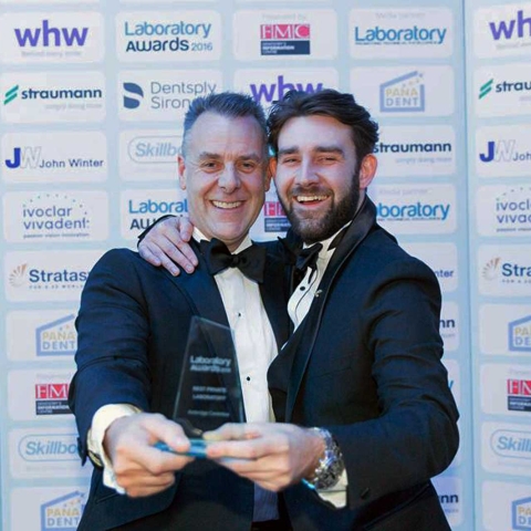 Oliver Ambridge (right)and his dad Mark Ambridge