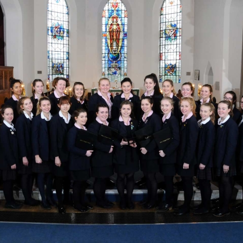 Harrogate Ladies’ College Chapel Choir in the school Chapel