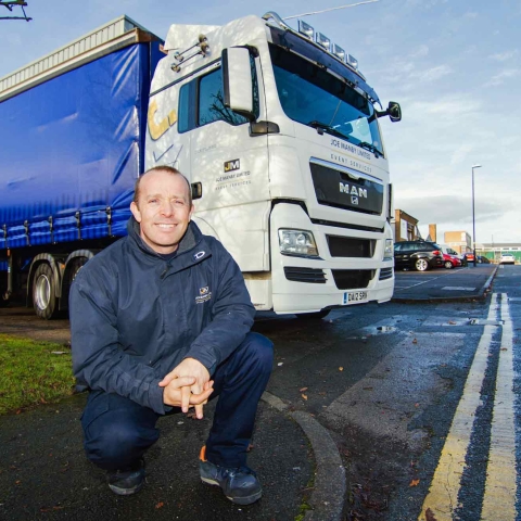 Paul Robson of Joe Manby Limited which is expanding its transport fleet to service its growing customer base
