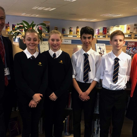 St Aidan’s were delighted to have a very welcome visit from British Library CEO, Roly Keating last week