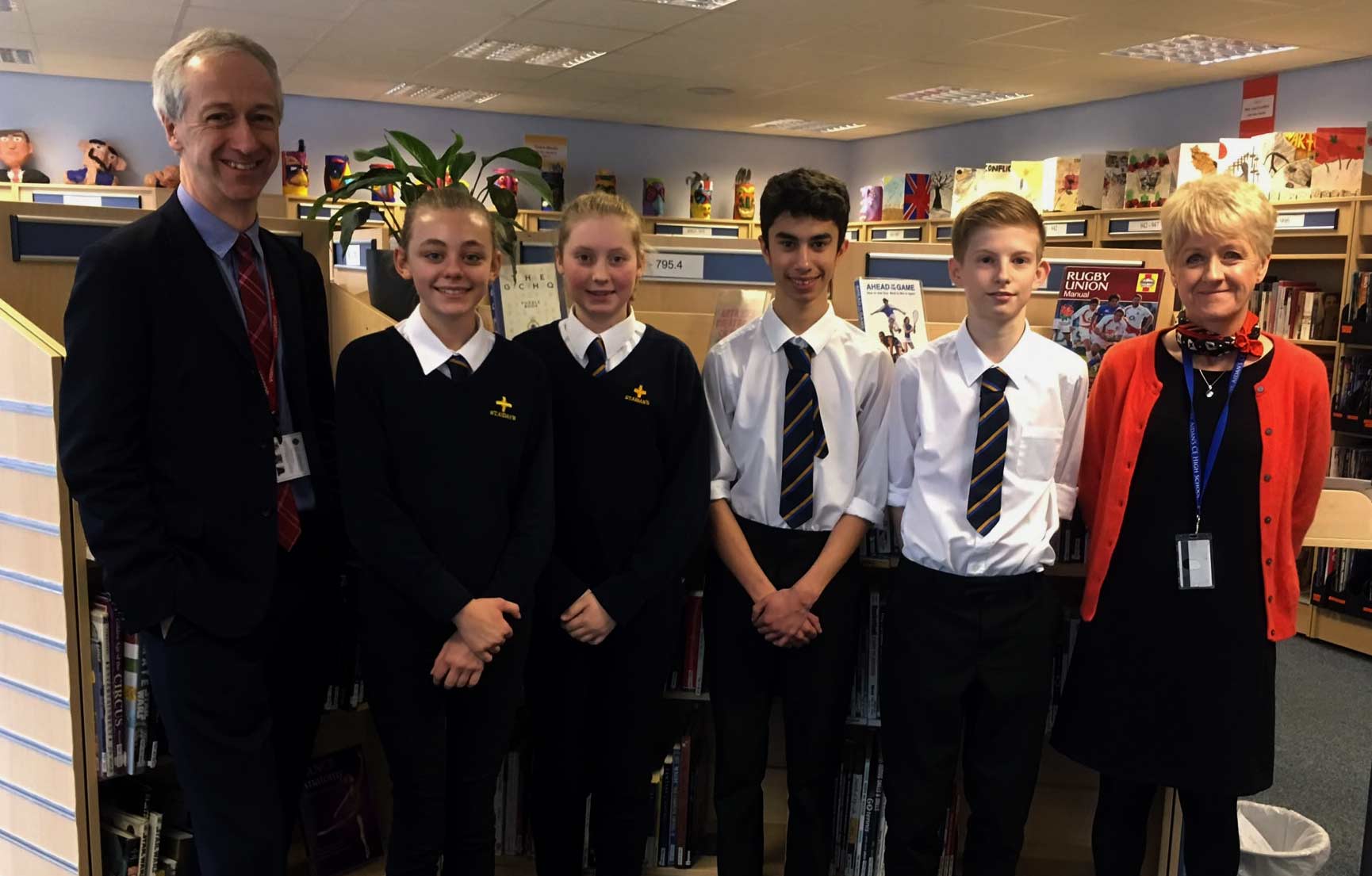 St Aidan’s were delighted to have a very welcome visit from British Library CEO, Roly Keating last week