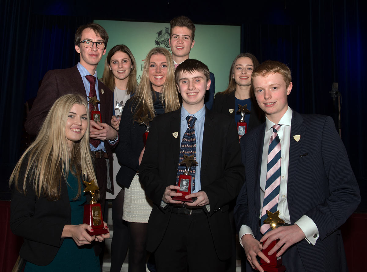 HGS Student Leadership Team: Front row: Head Girl – Eloise Hudson, Deputy Head Boy – Albert Jennings, Head Boy – Will Giddings Back row: Deputy Head Boys – Jack Hennighan and Ben Smith, Deputy Head Girls – Katie Lee, Phoebe Jamieson and Hannah Nash
