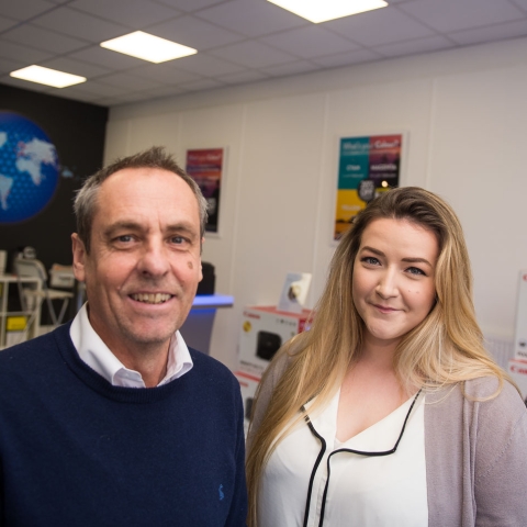 Cartridge World Harrogate, Mick Woods and Holly Fenwcik