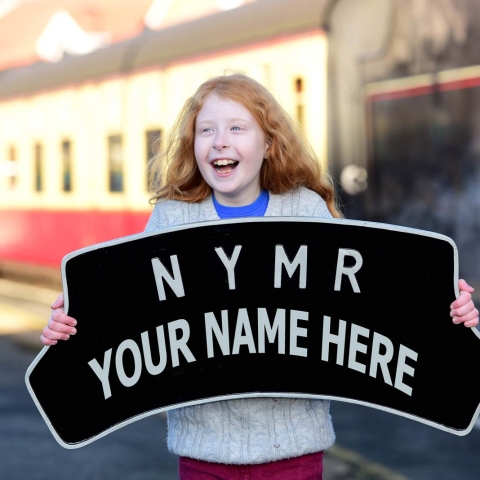 Have your name on the front of a steam engine at the North Yorkshire Moors Railway