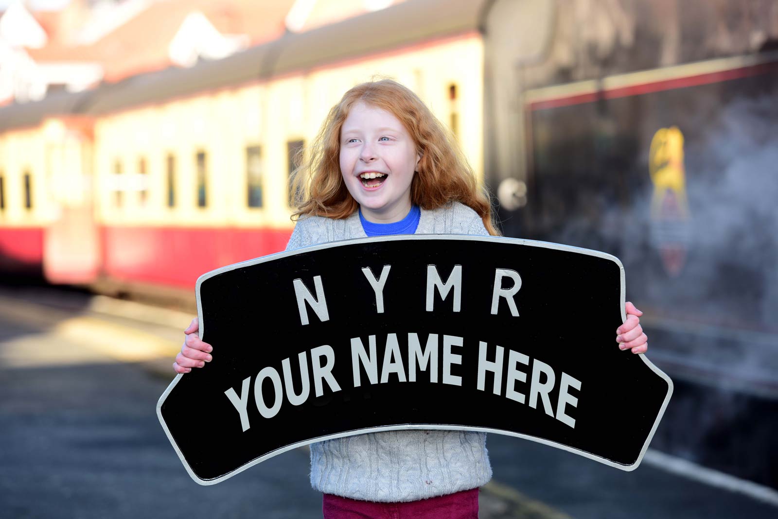 Have your name on the front of a steam engine at the North Yorkshire Moors Railway