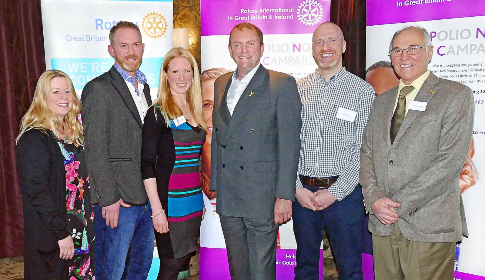 The presentation team at the launch of Rotary in Yorkshire’s new ‘e’Group. Left to right, Nicki Eyre (Nicki Eyre Transformational Coaching), Dave Calvert (Image Concepts), Charlotte Gail (Charlotte Gail Photography), Sir Gary Verity (Welcome to Yorkshire), Peter Wilson (Welcome to Yorkshire), Richard Booth (Rotary in Yorkshire)