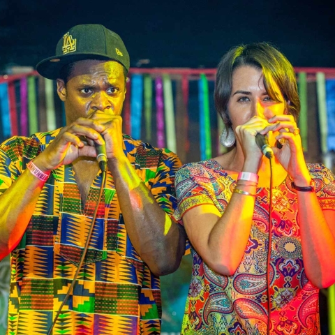 Vocal Global duo, DavidX and Noga Ritter