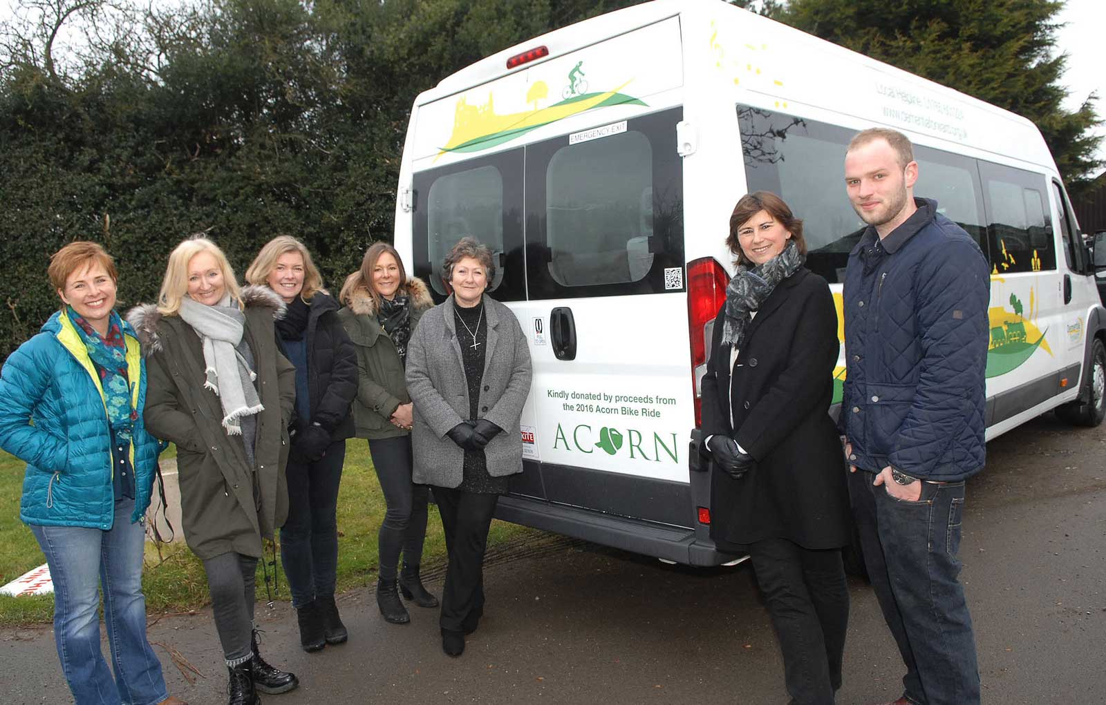 Designer Imogen Johnston, Alison Gilbey, Janet Waterhouse, Julia Rastrick, Anna Wray and Louise Hanen from Acorn and Rob Kitchingman