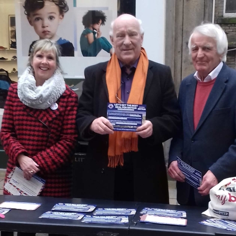 John Harris, Liz Charnley and Les Parkes