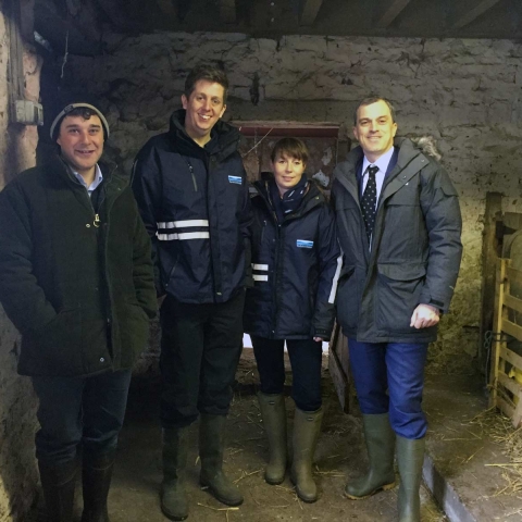Julian Smith MP visits Humberstone Bank Farm