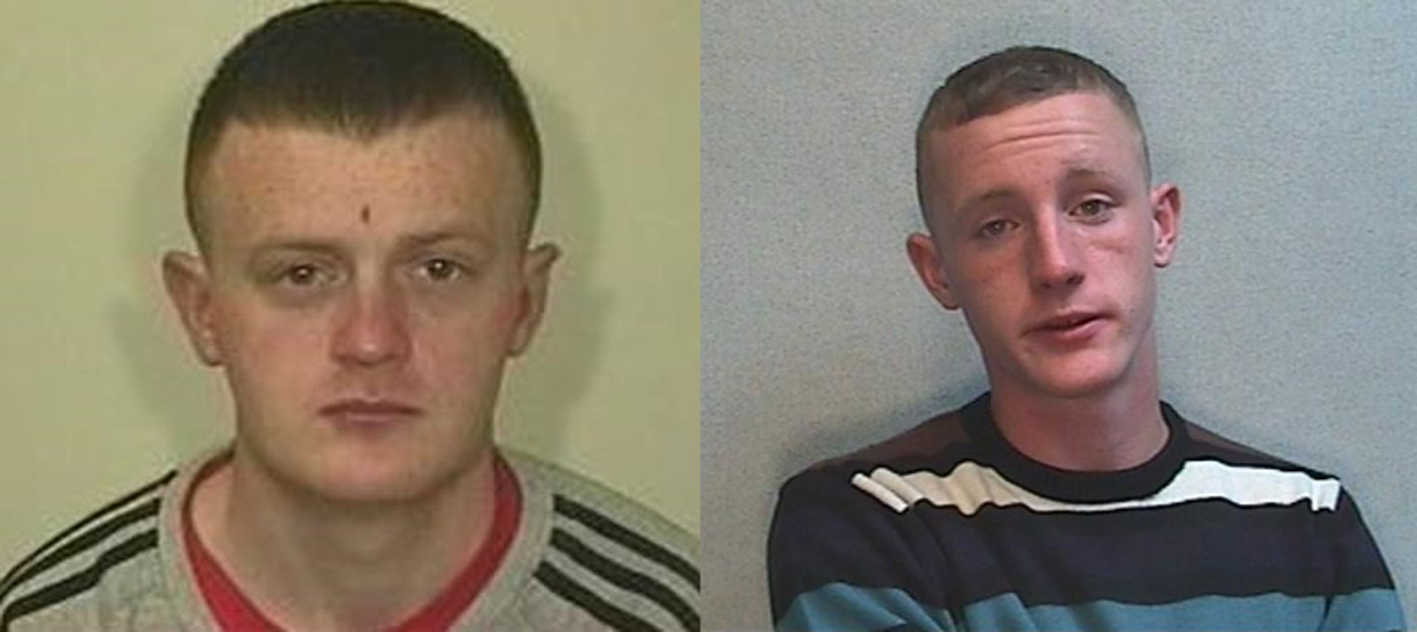 Robert Lodge, now 27, and Andrew Rubery, now 26