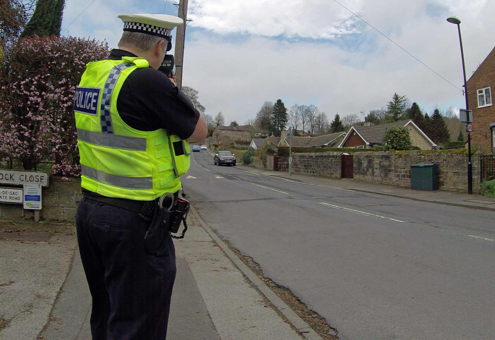 Police speed checking in Pannal