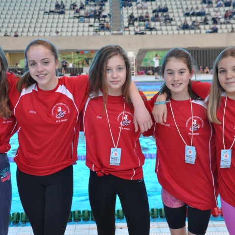 Holly Pickering, Sassy Palfreman, Ewa Hardaker, Rose Forrest and Louisa Ibberson
