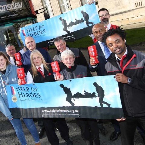 Transdev staff get ready to spring into action on Friday 10 March for their very own Superhero Day, with fun and fundraising across the North to raise funds for their chosen charity, Help for Heroes