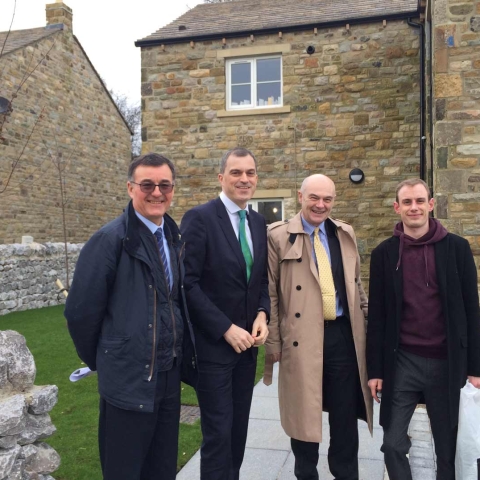 ulian Smith MP visited Yorkshire Housing’s new development in Grassington with the Chief Executive of the housing group, Mervyn Jones
