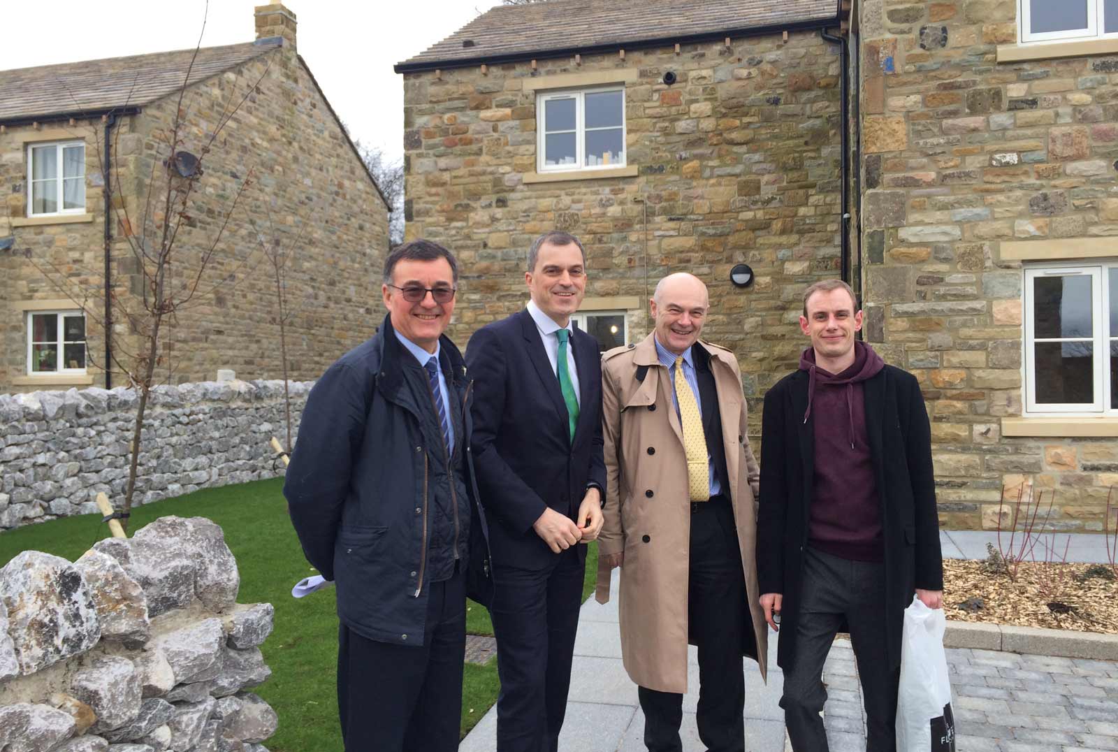 ulian Smith MP visited Yorkshire Housing’s new development in Grassington with the Chief Executive of the housing group, Mervyn Jones