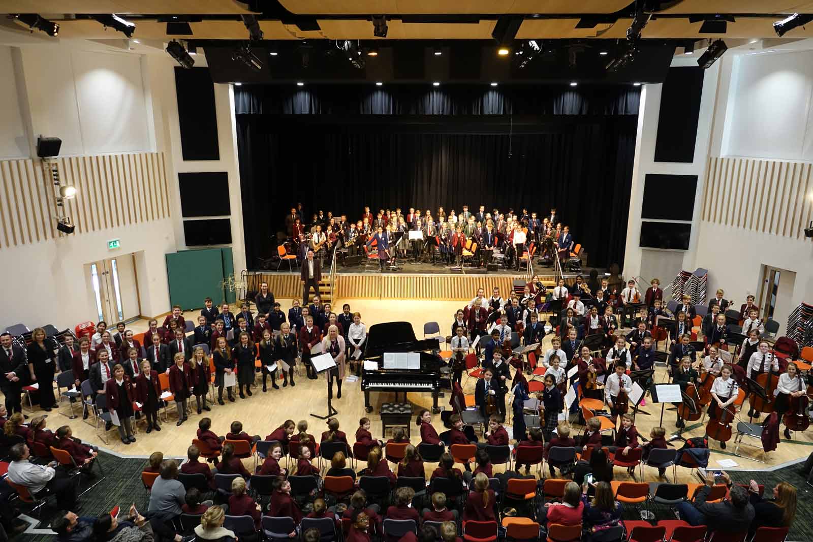 All In A Day’s Work! The 160 musicians and singers at this year’s HMC Junior School Music Day held at Harrogate’s Ashville Junior School