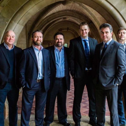 Applied Acumen. From Left to Right: Stephen Green, Richard Shipperbottom FRSA, Gary Jowers, Derek Cunningham, Keith Armstrong MBA, Martyn King