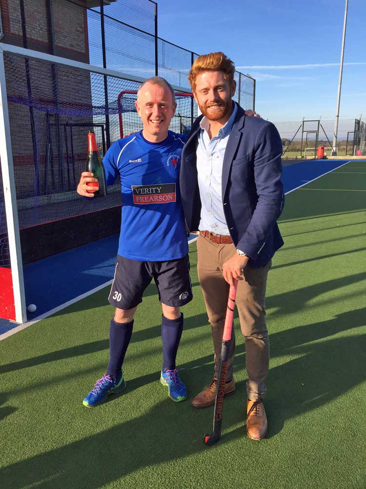 Club chairman Julian Rich and Jonny Bairstow