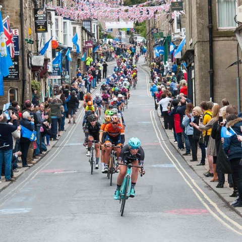 Tour de Yorkshire 2017 - Ladies Race pass through Pateley Bridge
