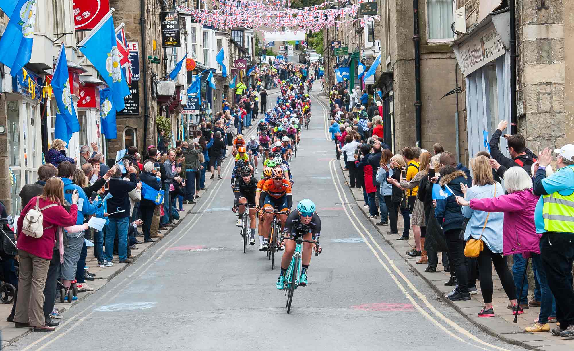 Tour de Yorkshire 2017 - Ladies Race pass through Pateley Bridge