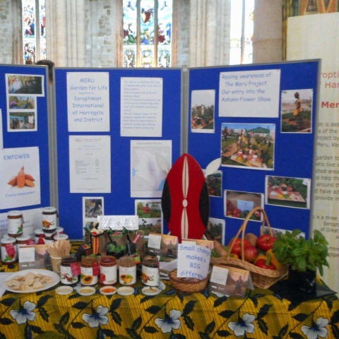 The Meru Women’s Garden Project Stand at the Ripon Home and Garden Event