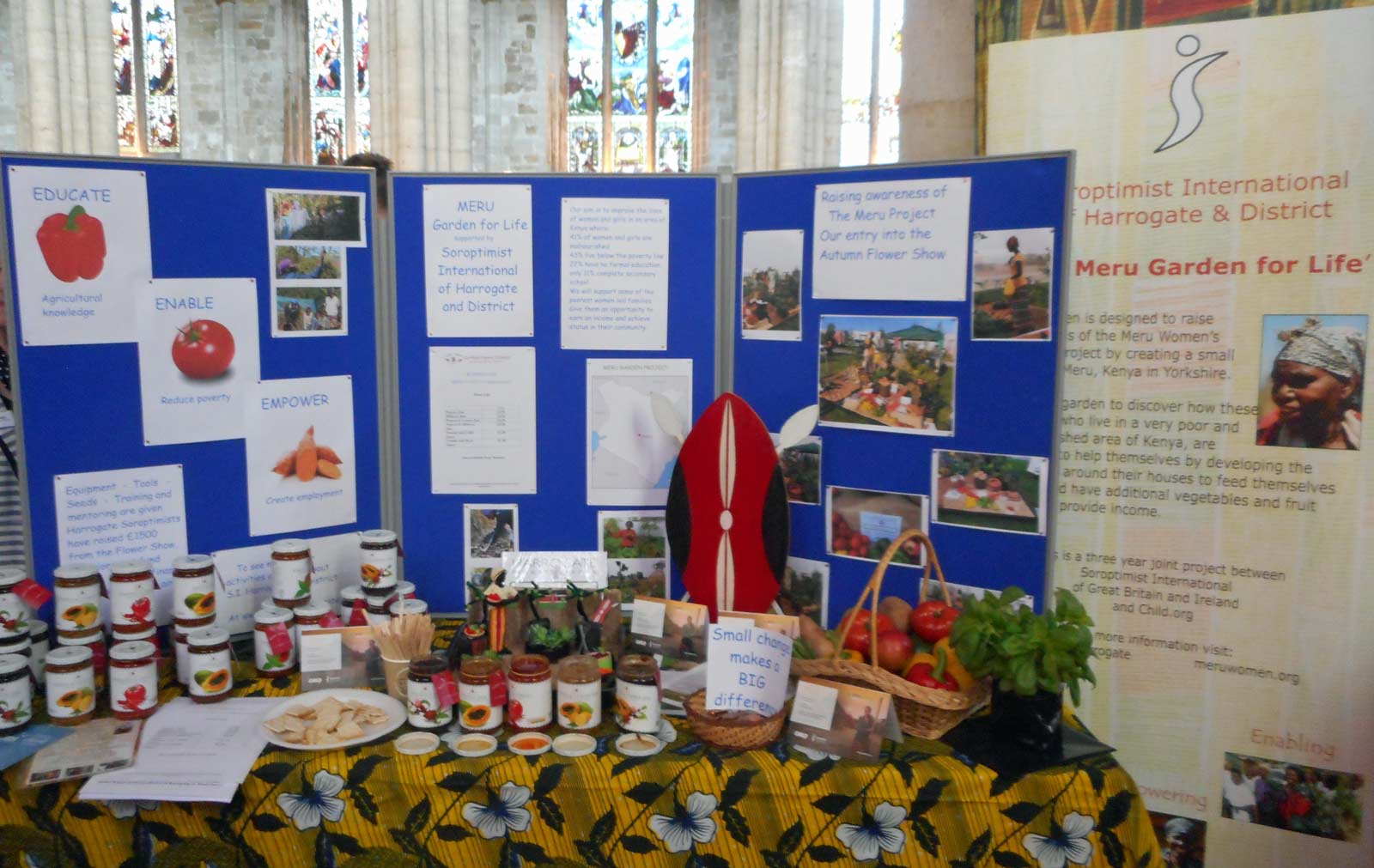 The Meru Women’s Garden Project Stand at the Ripon Home and Garden Event