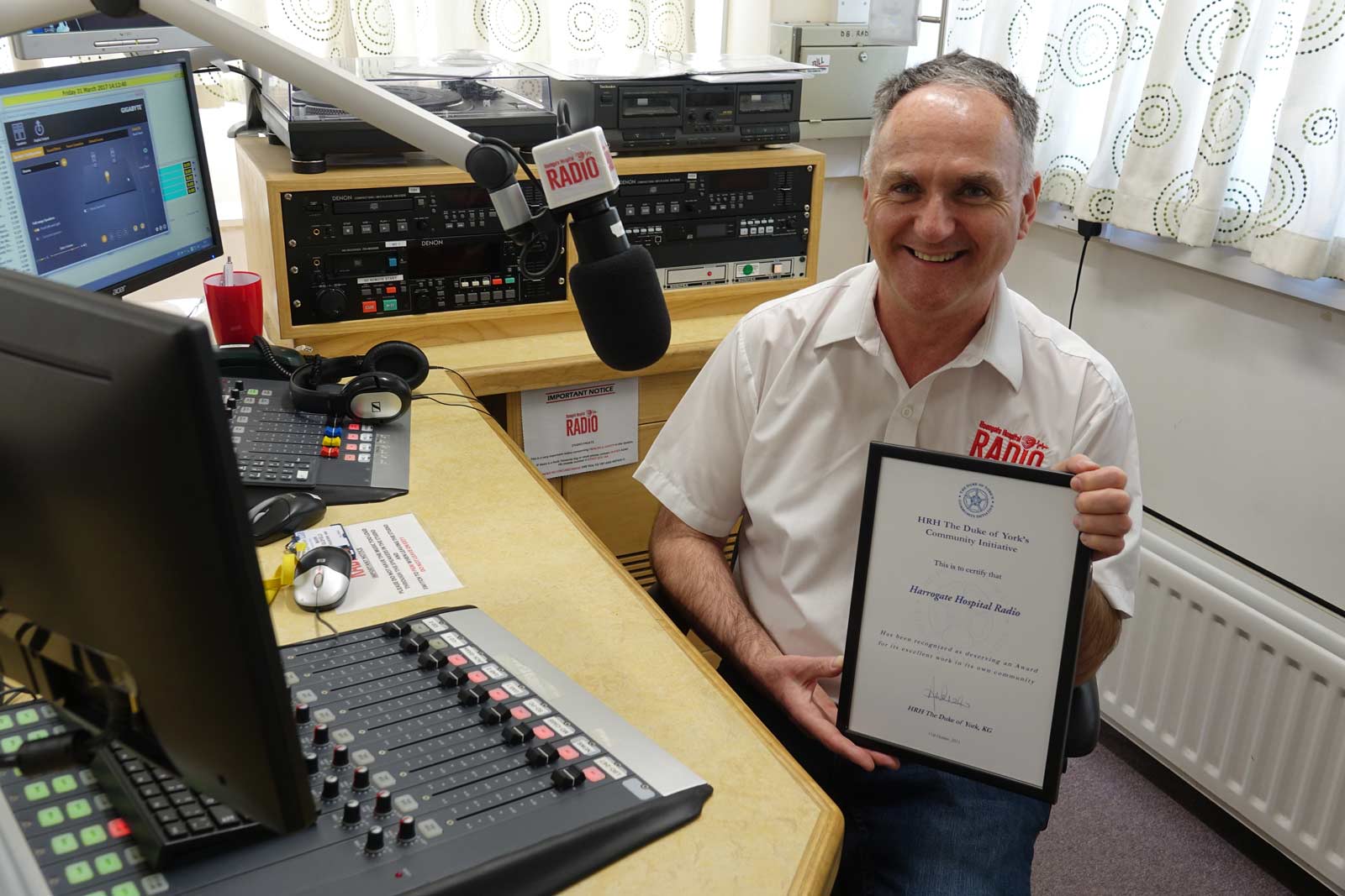 Royal Seal of Approval! Harrogate Hospital Radio with The Duke of York’s Community Initiative Award