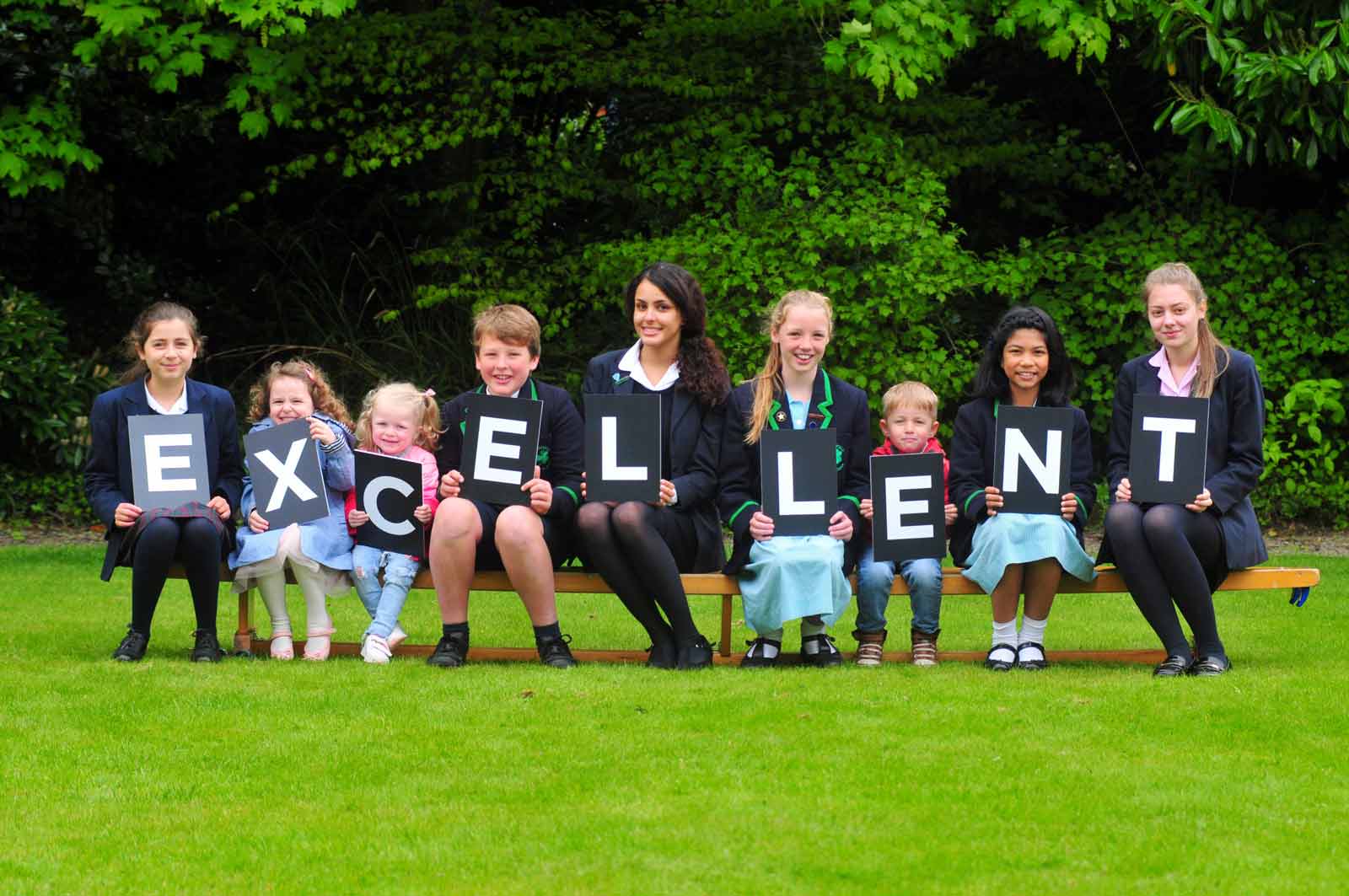 Pupils from Harrogate Ladies’ College, Highfield Prep School and Bankfield Nursery celebrate their Excellent All Areas ISI Inspection Report