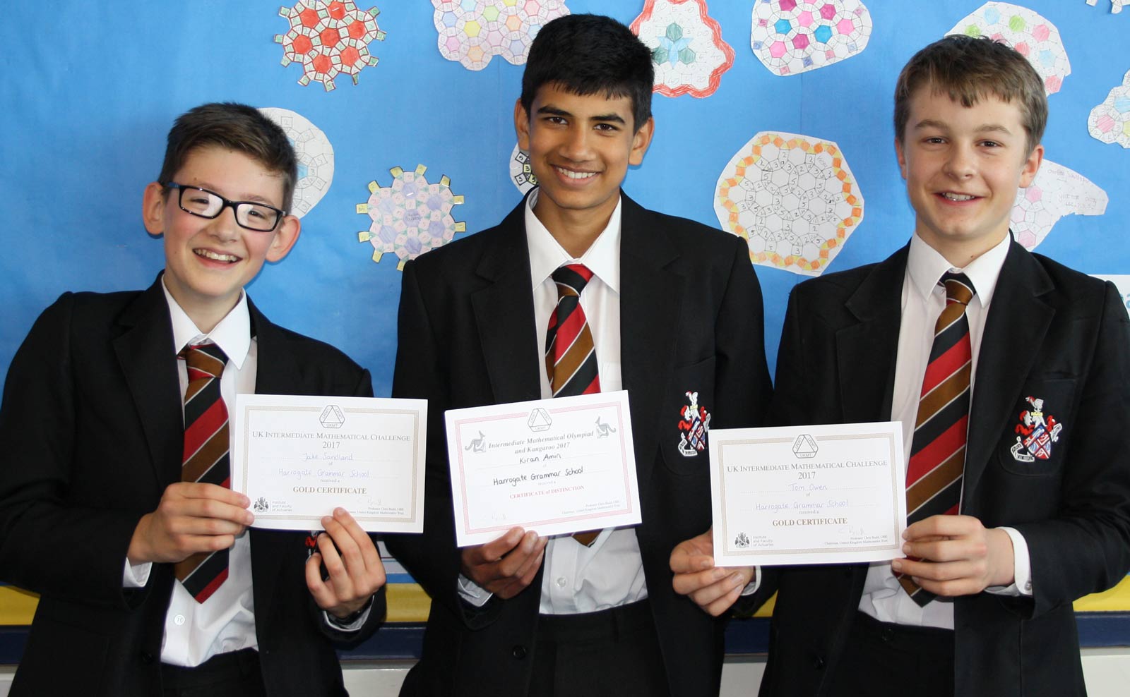 Jake Sandland, Kiran Amin and Tom Owen